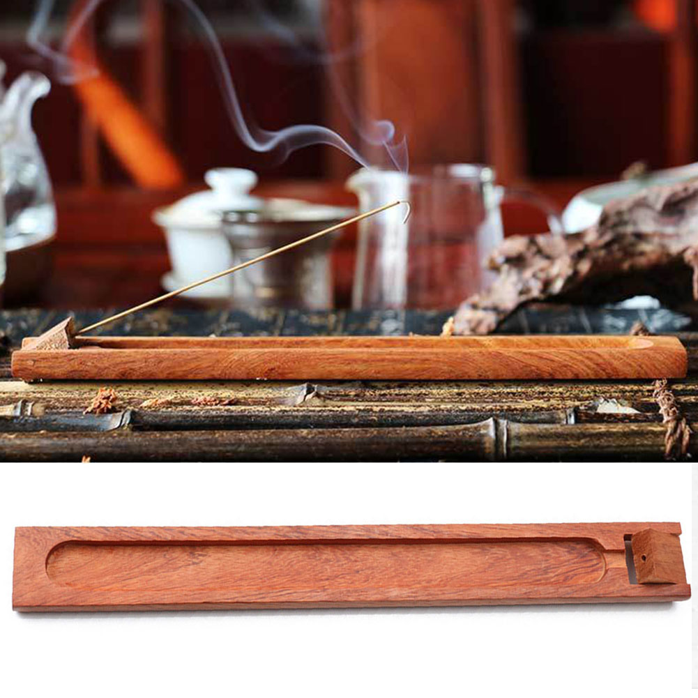 Gift Stick Base Aromatherapy Wooden Retro Style Small Decorative Home Pressure Relief Burner Incense Holder Teahouse Office Spa